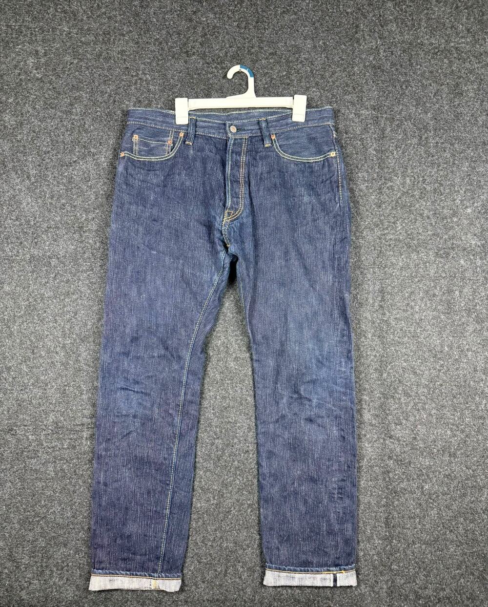 Syoaiya Japan Selvedge Raw Denim Jeans Mens Size 36x31 Blue Made in Japan